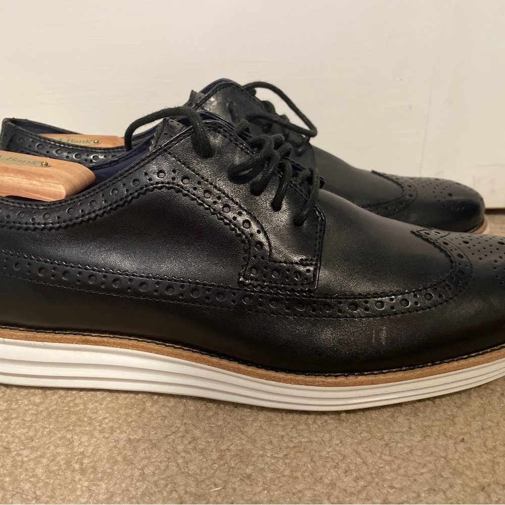 COLE HAAN LUNARGRAND WINGTIP BLACK/WHITE MEN’S SIZE 13 OXFORD WINGTIP 13